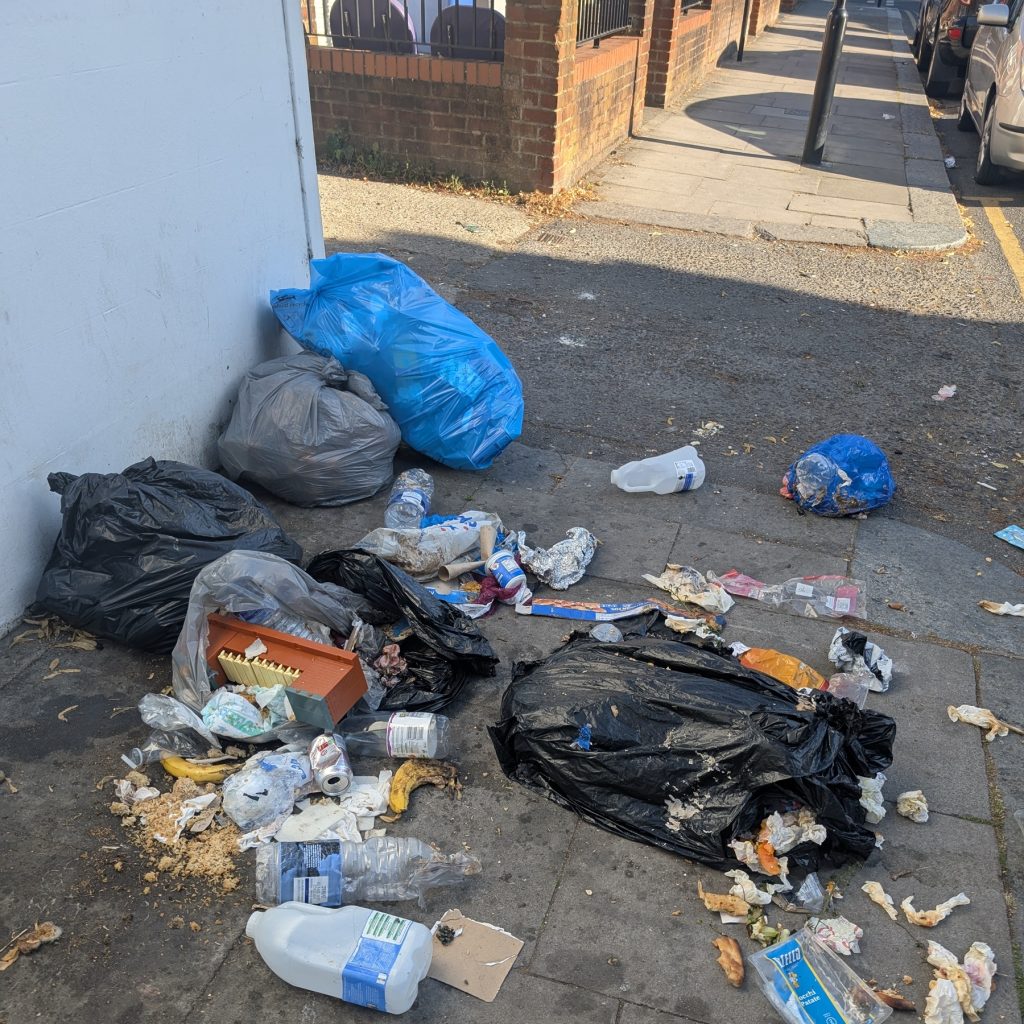Fly-tipping in Saddler Square
