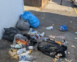 Fly-tipping in Saddler Square