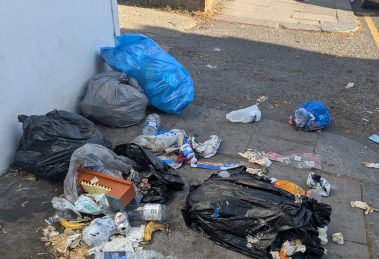 Fly-tipping in Saddler Square
