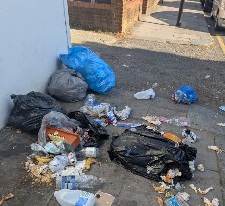 Fly-tipping in Saddler Square