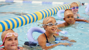 Kids swimming