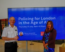 Marina Ahmad and Sir Mark Rowley (credit City Hall Labour)