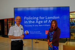 Marina Ahmad and Sir Mark Rowley (credit City Hall Labour)
