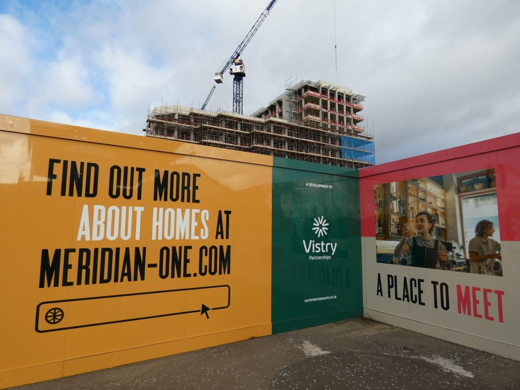 Vistry is the council's development partner for Meridian One, the first phase of Meridian Water