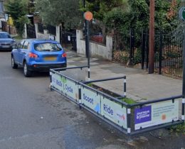 A micro-mobility bay in Wolves Lane (credit Google)