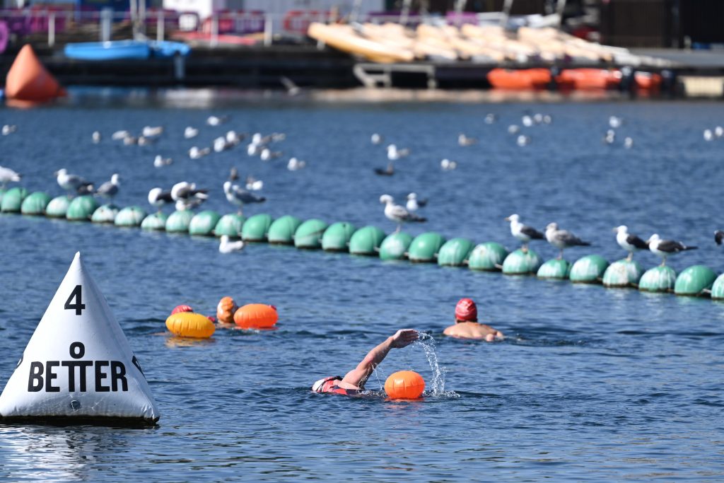 Outdoor swimming at West Reservoir in Hackney (credit GLA)