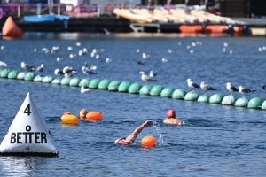 Outdoor swimming at West Reservoir in Hackney (credit GLA)