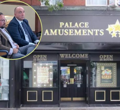 A Palace Amusements venue and (inset) East Kent Leasing Ltd's legal advisor Andrew Woods and director Jeremy Godden (credit Joe Ives/LDRS)