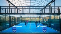 A padel tennis court run by Powerleague