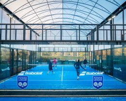 A padel tennis court run by Powerleague