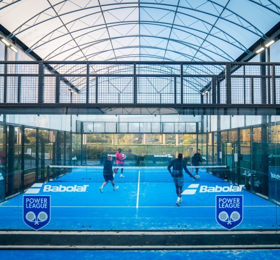 A padel tennis court run by Powerleague