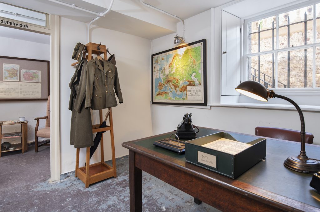 In the basement, there is a recreation of Captain Townshend's office (credit James O Davies)