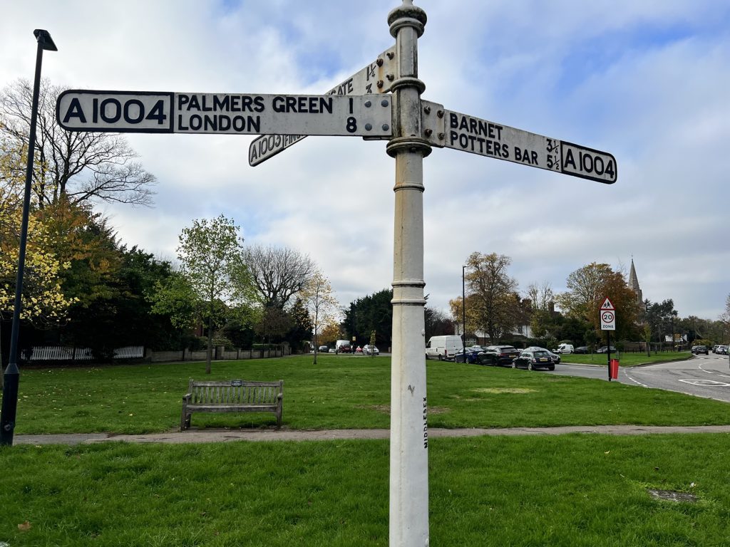 Southgate fingerpost (credit Enfield Council)