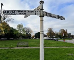 Southgate fingerpost (credit Enfield Council)