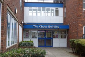 The Chase Building is part of the Chase Farm Hospital NHS complex in Enfield