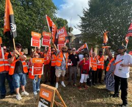 The GMB picket line