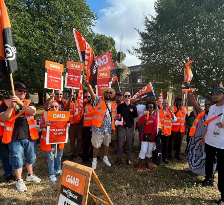 The GMB picket line