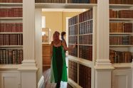 Visitors can walk through a 'secret' doorway to reach the wartime listening rooms (credit Michael Leckie PA Media)