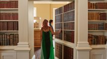 Visitors can walk through a 'secret' doorway to reach the wartime listening rooms (credit Michael Leckie PA Media)
