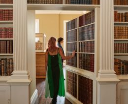 Visitors can walk through a 'secret' doorway to reach the wartime listening rooms (credit Michael Leckie PA Media)