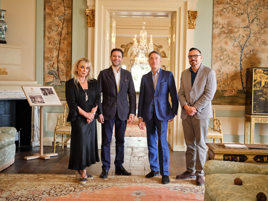 From left; trustee Helen Lederer, co-chair Jason Charalambous, co-chair David Cholmondeley, and director Giuseppe Albano