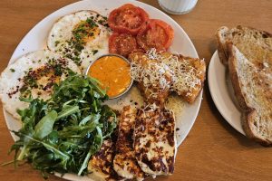 Vegetarian breakfast at Wanasa