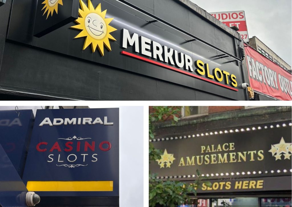 Merkur Slots, Admiral Casino and Palace Amusements all have multiple venues in Enfield