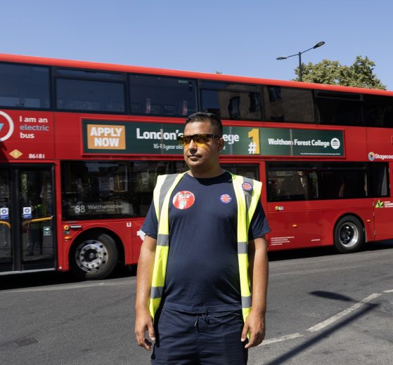 Bus driver Mushin 'Moe' Manir (credit Facundo Arrizabalaga via MyLondon)