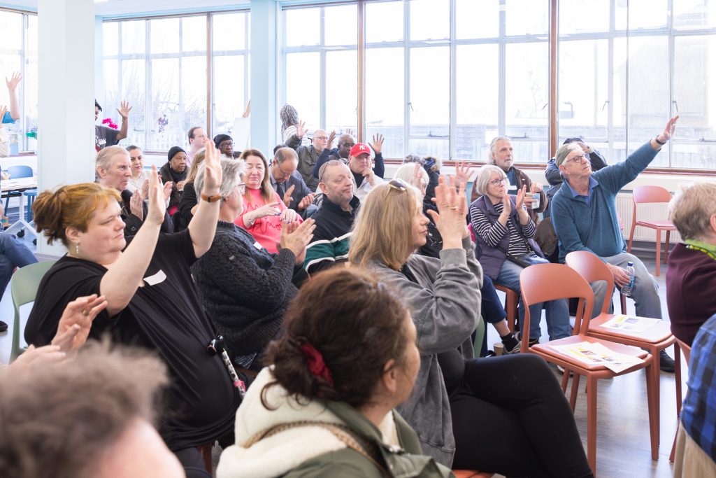 A coffee morning hosted by Empowering Disability in Enfield heard from local people who have suffered from digital exclusion in accessing healthcare (credit Kai Images)