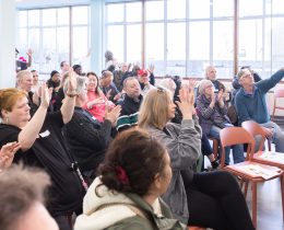 A coffee morning hosted by Empowering Disability in Enfield heard from local people who have suffered from digital exclusion in accessing healthcare (credit Kai Images)