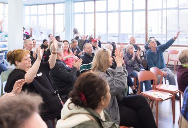 A coffee morning hosted by Empowering Disability in Enfield heard from local people who have suffered from digital exclusion in accessing healthcare (credit Kai Images)