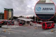 Edmonton Green Bus Station and (inset) Arriva