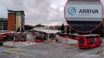 Edmonton Green Bus Station and (inset) Arriva