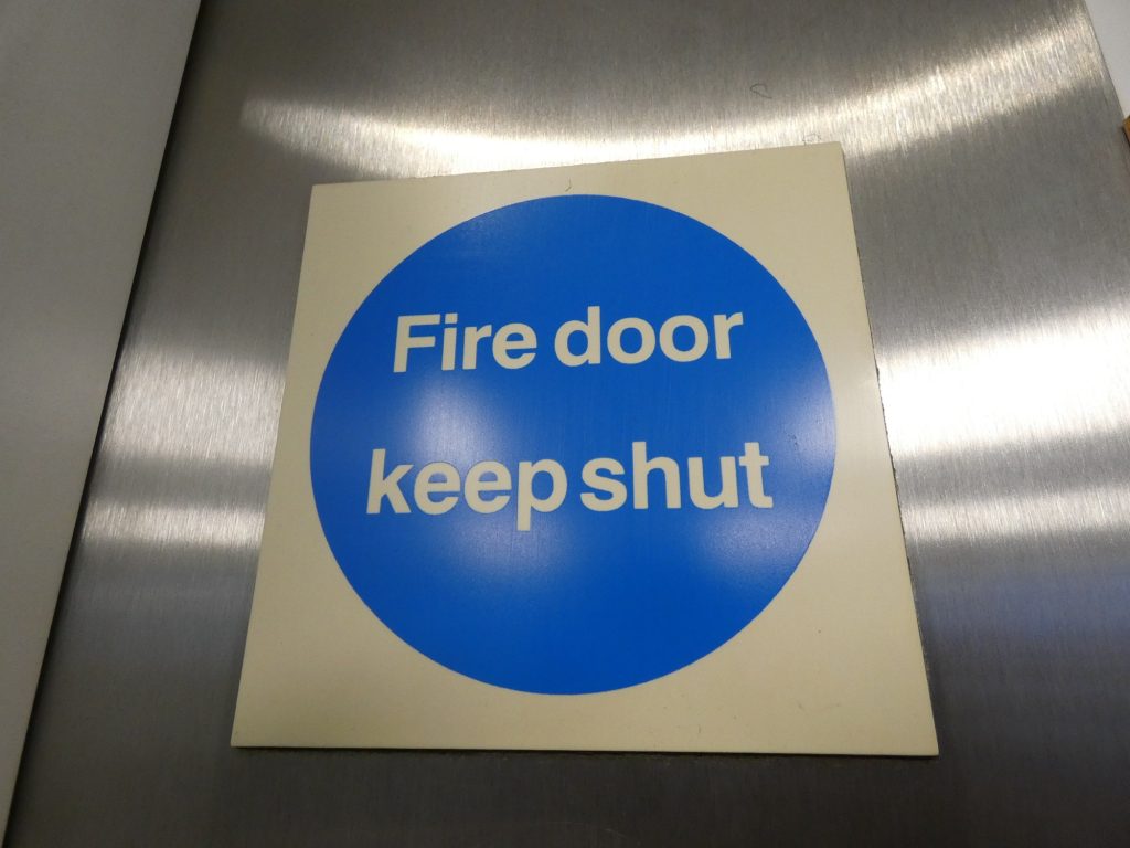 A fire door