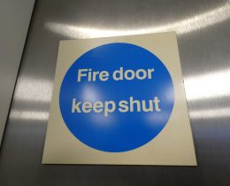 A fire door