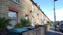 A row of Victorian terrace homes