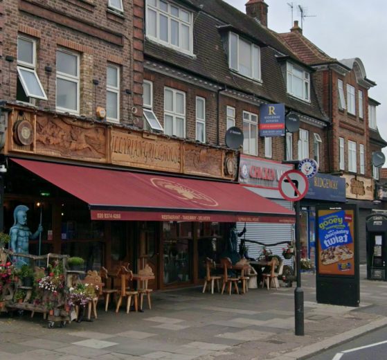 Illyrian Grill House in Green Lanes, Bowes (credit Google)