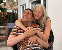 Mary Griffin-Porter with her son Daniel