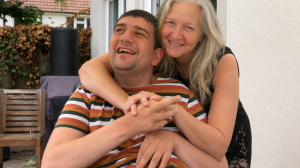 Mary Griffin-Porter with her son Daniel