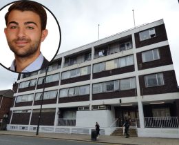 Southgate Police Station and (inset) Conservative ward councillor Stephanos Ioannou