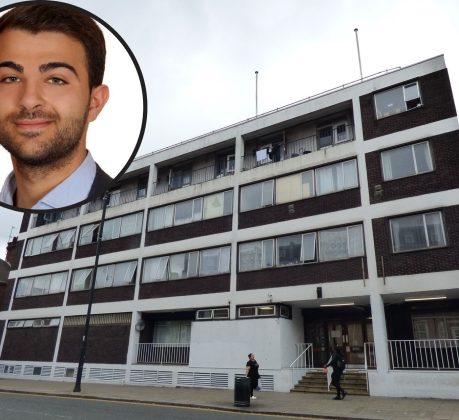 Southgate Police Station and (inset) Conservative ward councillor Stephanos Ioannou