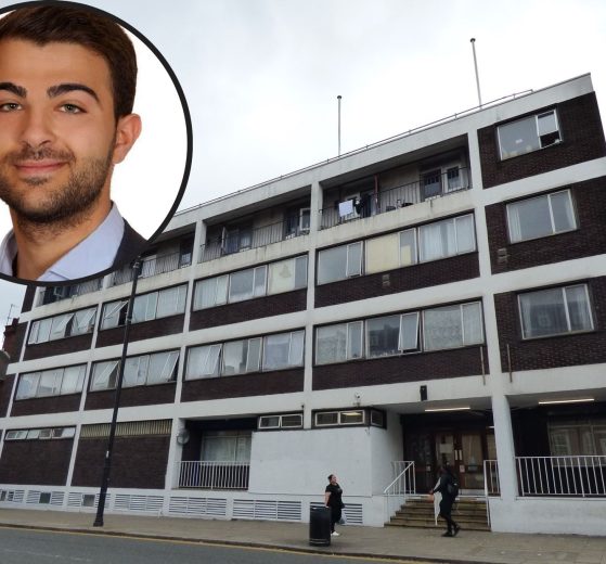 Southgate Police Station and (inset) Conservative ward councillor Stephanos Ioannou