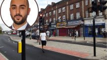 The new Sterling Way crossing and (inset) Labour group leader Ergin Erbil