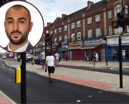 The new Sterling Way crossing and (inset) Labour group leader Ergin Erbil