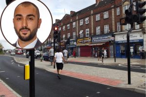 The new Sterling Way crossing and (inset) Labour group leader Ergin Erbil