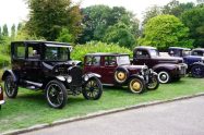 Vintage cars at Capel Manor Gardens