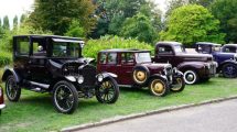 Vintage cars at Capel Manor Gardens