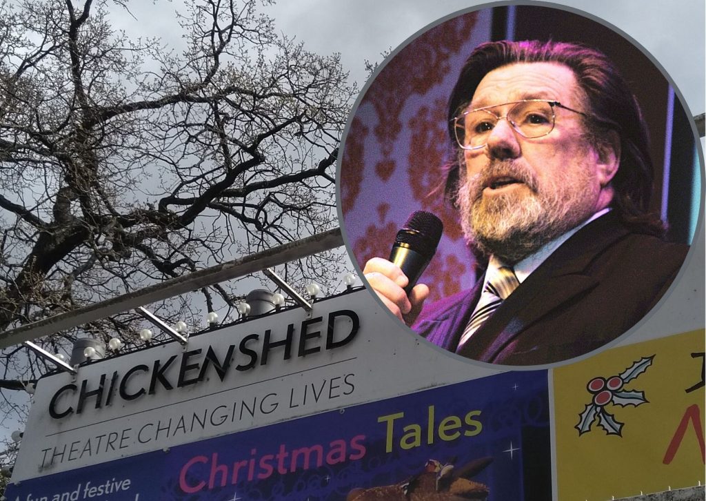 Chickenshed Theatre and (inset) Ricky Tomlinson (credit Wikimedia Commons)