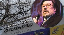 Chickenshed Theatre and (inset) Ricky Tomlinson (credit Wikimedia Commons)
