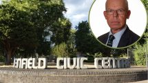 Enfield Civic Centre and (inset) deputy leader Michael Rye (credit Enfield Council)